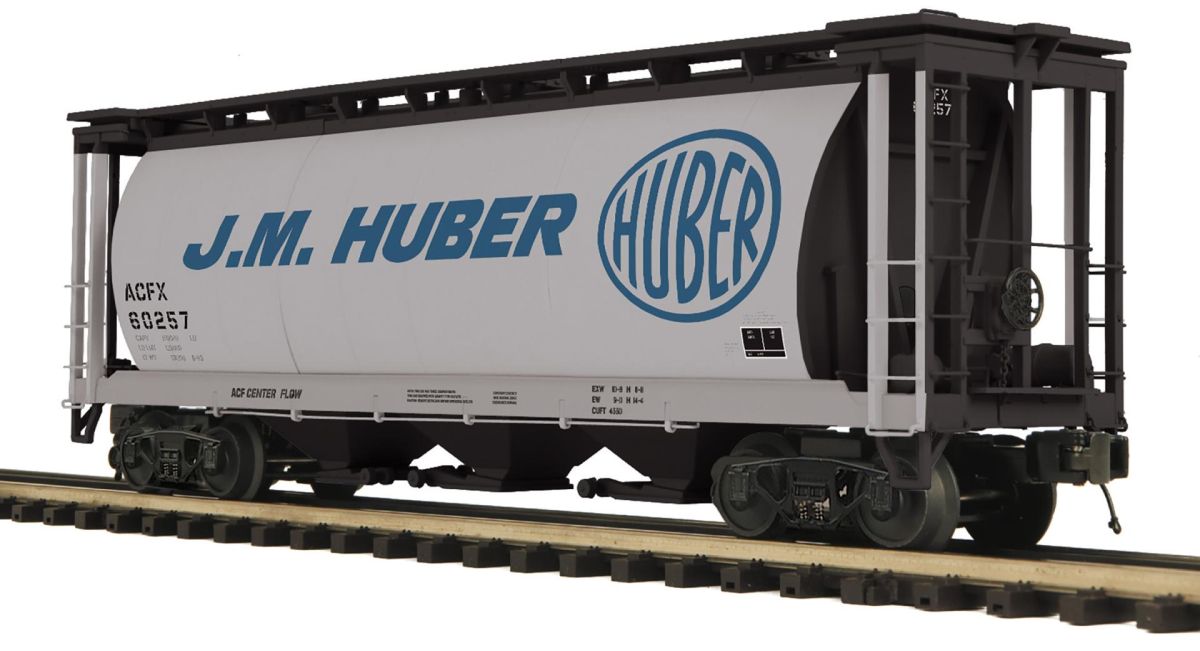 O J.M. Huber 3-Bay Cylindrical Hopper Car