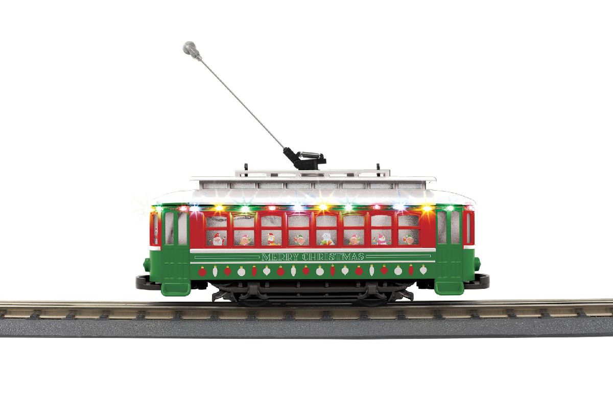 O Christmas Bump-n-Go Trolley w/LED Lights