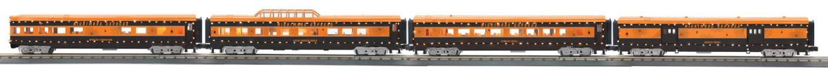 O Halloween 60' Streamlined Psg.Car 4pk w/LED's