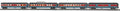 O North Pole 60' Streamlined Psg.Car 4pk w/LED's