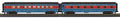 O North Pole 60' Streamlined Sleeper/Diner 2pk w/LED's