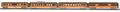 O Halloween 4-Car 60 Streamlined Passenger Set w/LED Lights