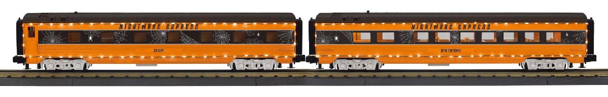 O Halloween 60 Streamlined Coach Car w/LED Lights