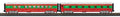 O Christmas 2-Car 60 Streamlined Sleeper/Diner Passenger Set