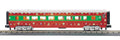 O Christmas 60 Streamlined Coach Car w/LED Lights