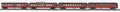 O North Pole 4-Car 60 Streamlined Passenger Set w/LED Lights