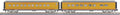 O UP 2-Car Streamlined Sleeper/Diner Set  Yellow