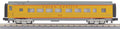 O UP Streamlined Coach Car  Yellow