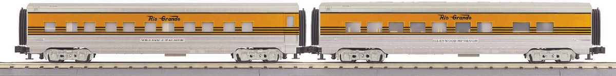 O Denver Rio Grande 2-Car Streamlined Sleeper/Diner Set