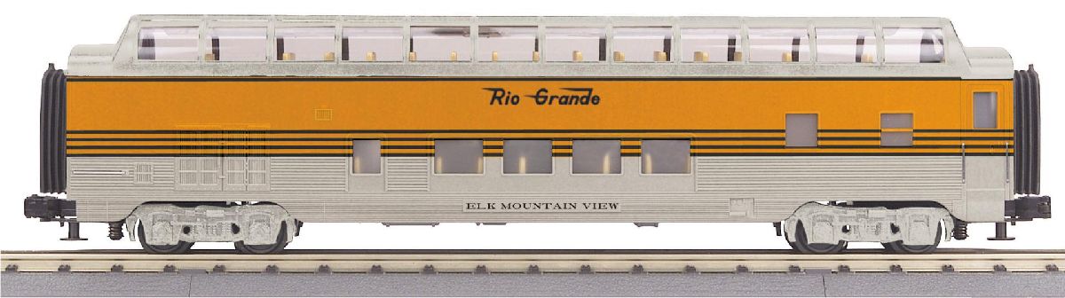 O Denver Rio Grande Streamlined Full-Length Vista Dome Car