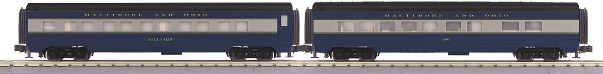 O B&O 2-Car Streamlined Sleeper/Diner Set