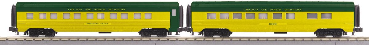 O CNW 2-Car Streamlined Sleeper/Diner Set