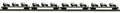 O US Army Flatcar 4pk w/(3) Willys Jeeps/Olive