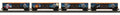 TARIFF O Halloween 50' Double Door Boxcar 4pk w/LED's