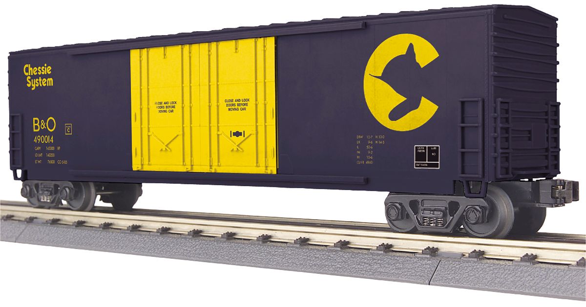 O 50' Double Plug Door Boxcar Chessie