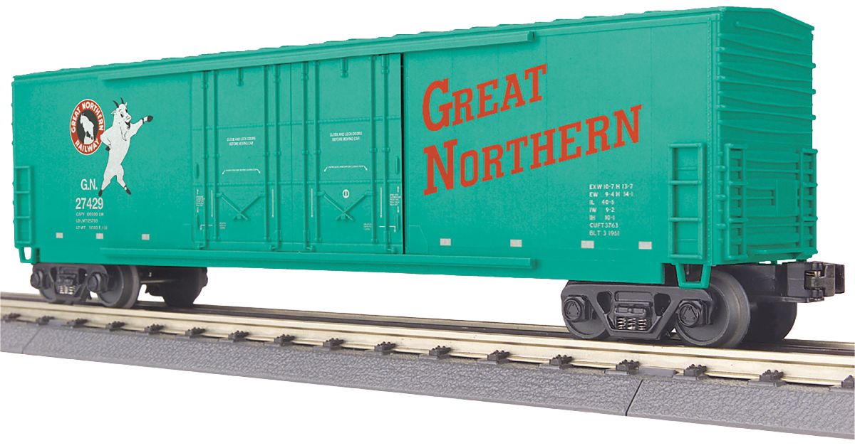 O 50' Double Plug Door Boxcar GN