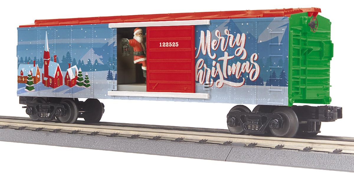 O Christmas Operating Boxcar w/Santa