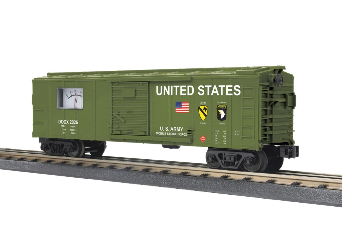 O U.S. Army Box Car w/Power Meter