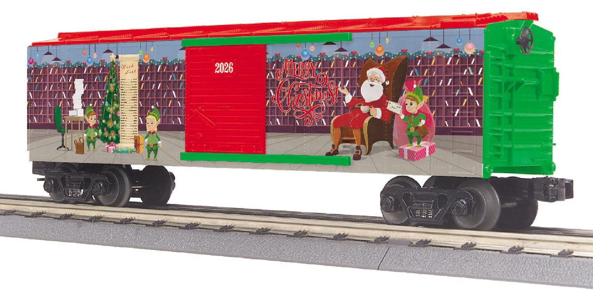 O Christmas Box Car  Santas Mail Room