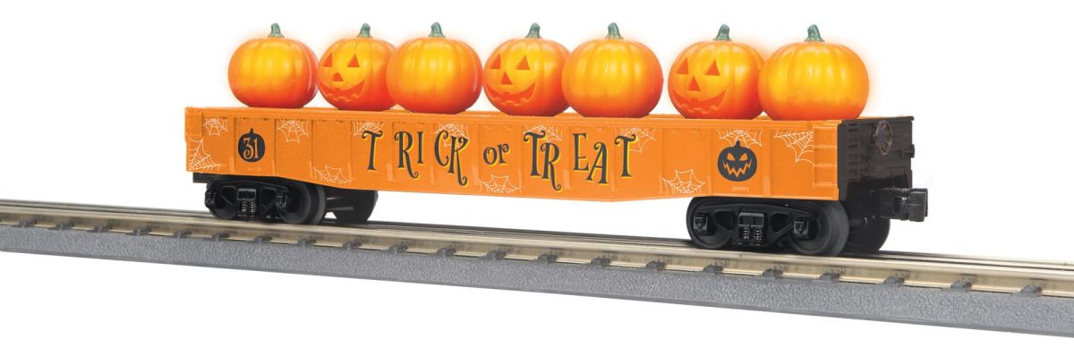 TARIFF O Halloween Gondola w/Flickering Jack-O-Lanterns-oran
