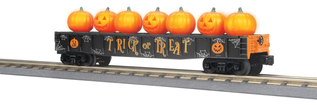 TARIFF O Halloween Gondola w/Flickering Jack-O-Lanterns-blac