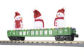 O Christmas Gondola Car w/LED Lighted Snowmen  Green