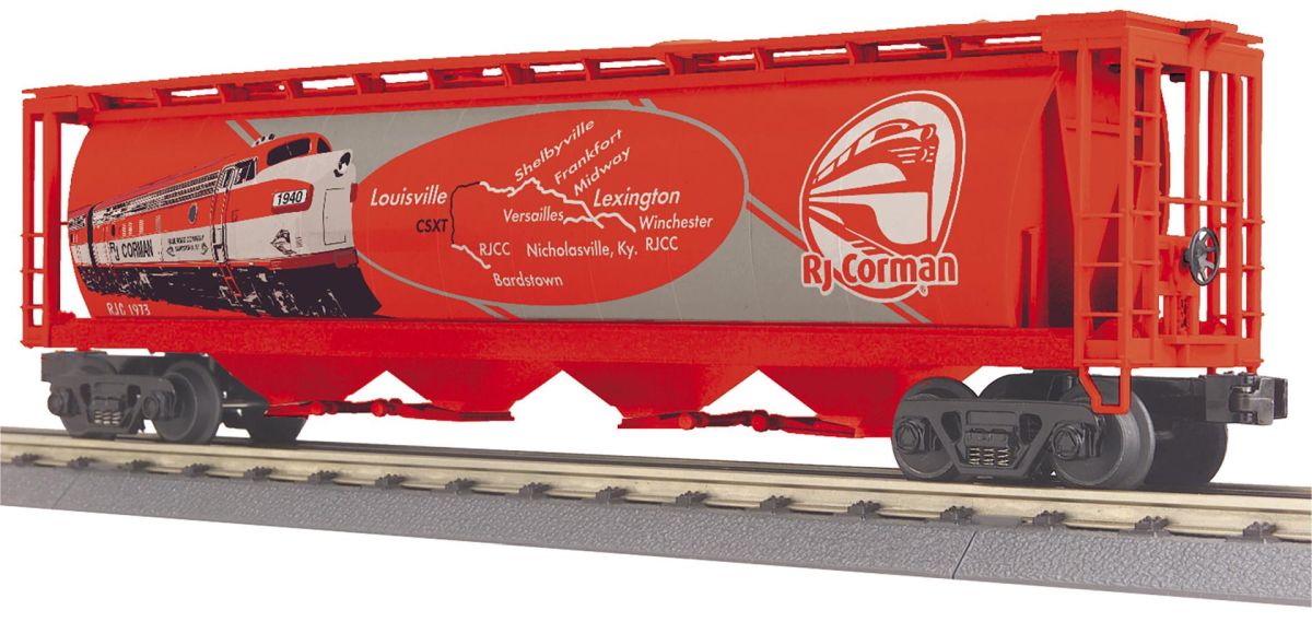 O RJ Corman 4-Bay Cylindrical Hopper Car