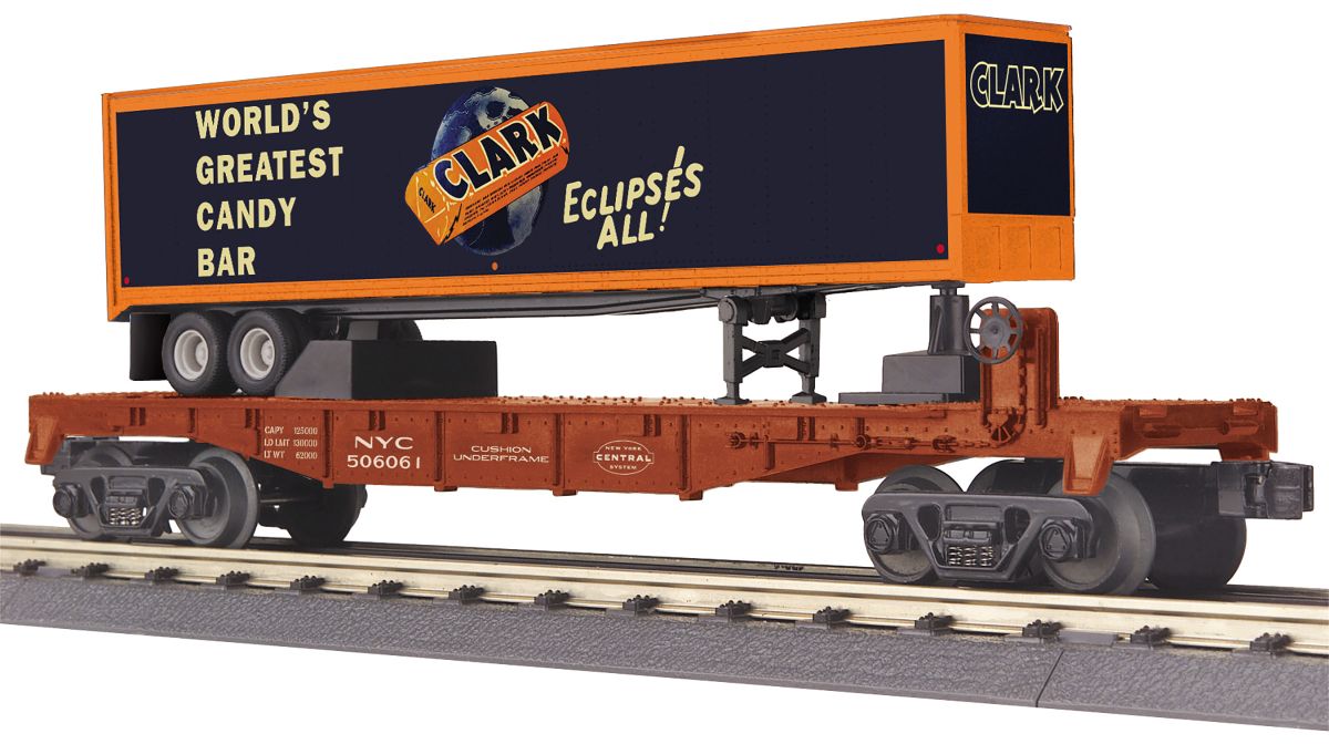 O Flatcar w/40' Trailer NYC