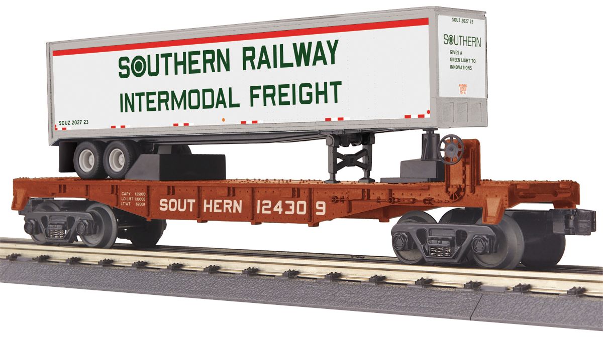 O Flatcar w/40' Trailer SOU