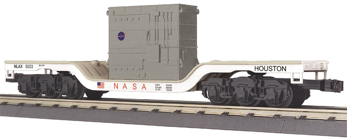 TARIFF O NASA Dep.Center Flatcar w/Transformer Load