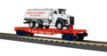 O Trump Flatcar w/Tanker Truck w/Sound