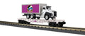 O RK Flat Car w/Premier Logo Box Truck