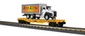 O RK Flat Car w/RailKing Logo Box Truck