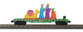 O Christmas Flat Car w/Lighted Wise Men Scene