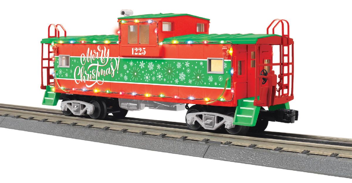 O Christmas Extended Vision Caboose w/LED Lights
