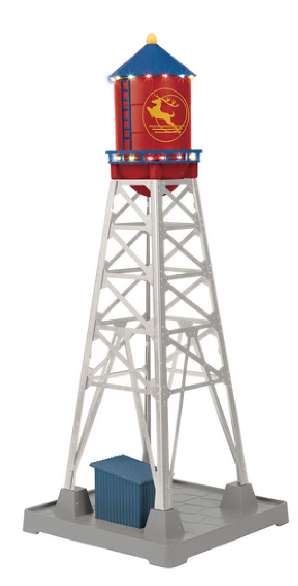 O North Pole #193 Industrial Water Tower w/LED's