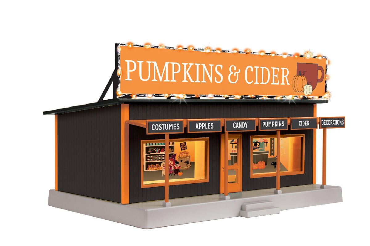 O Pumpkins & Cider Road Side Stand w/LED Lights