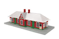 O Christmastown Country Passenger Station w/LED Lights