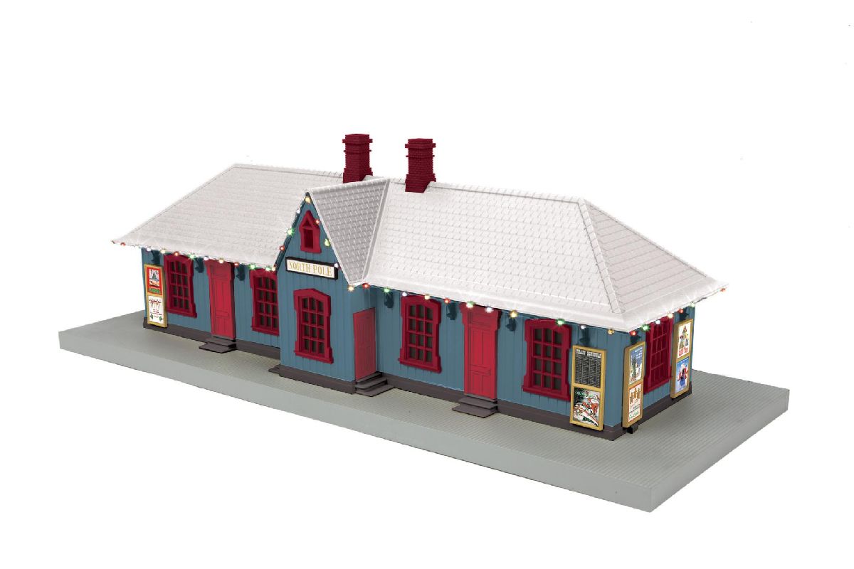 O North Pole Country Passenger Station w/LED Lights