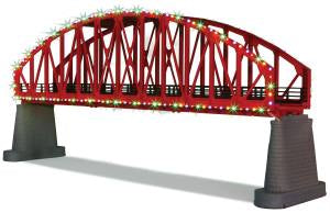 O Steel Arch Bridge w/Operating Christmas Lights