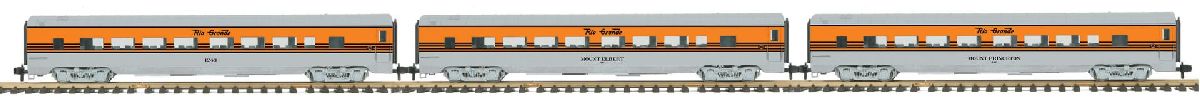 G Denver Rio Grande 3-Car Streamlined Passenger Set
