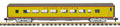 G UP Streamlined Coach Car Yellow