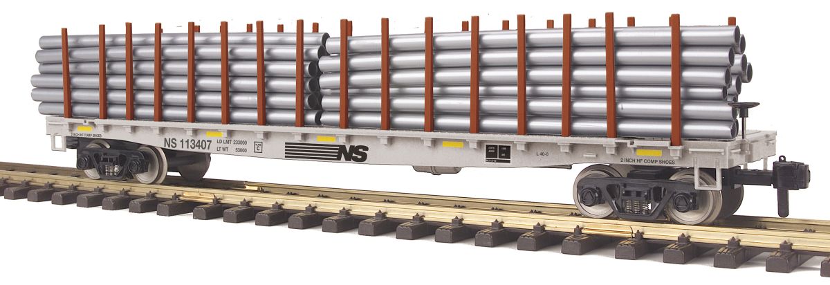 G G Flatcar w/Pipe Load