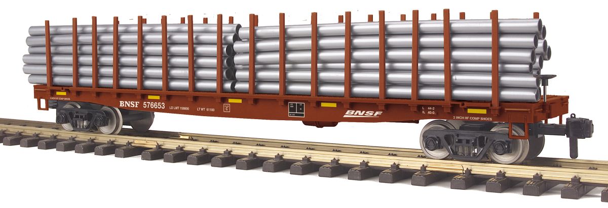 G G Flatcar w/Pipe Load