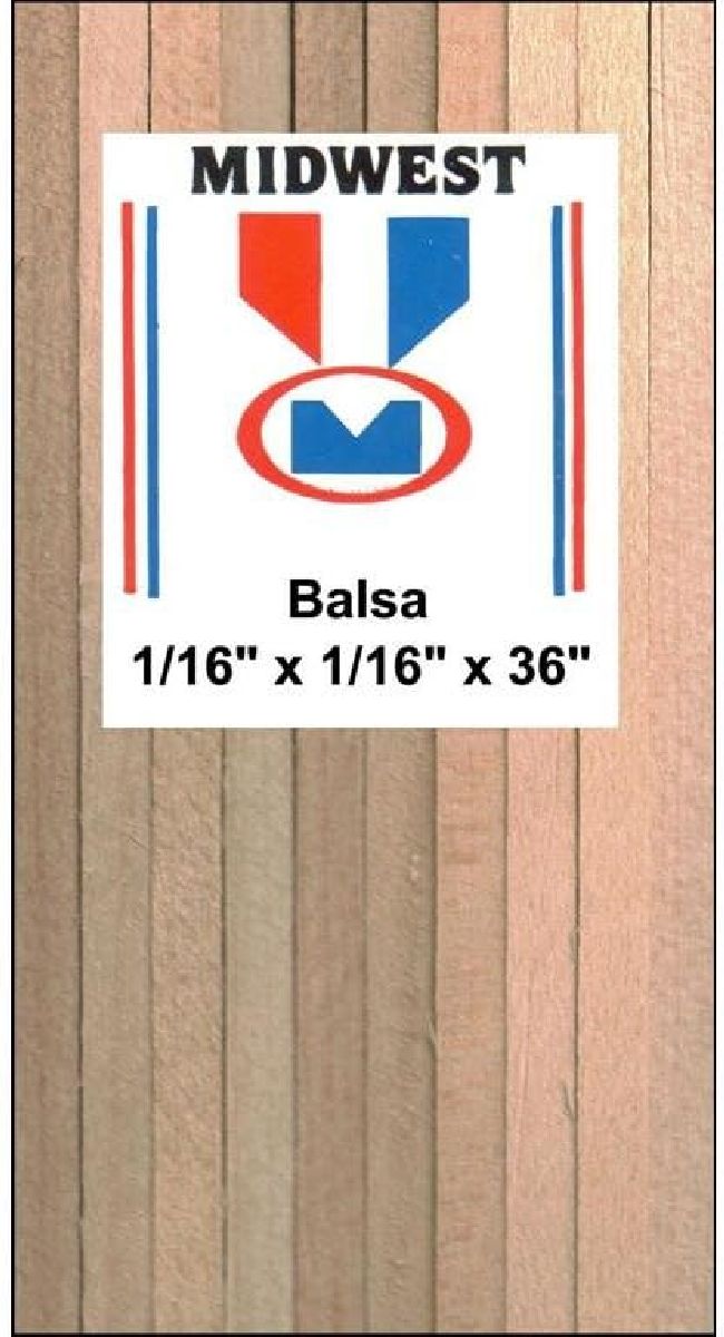 Balsa 1/16x1/16x36