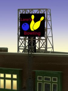 Bowling Rooftop Sign  (N/Z)