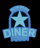 Blue Star Diner Sign  (Sm)