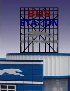 Greyhound Roof Top Sign