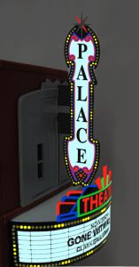 Theater Combo Sign  (Lg)