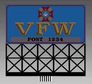 VFW Sign  (Lg)